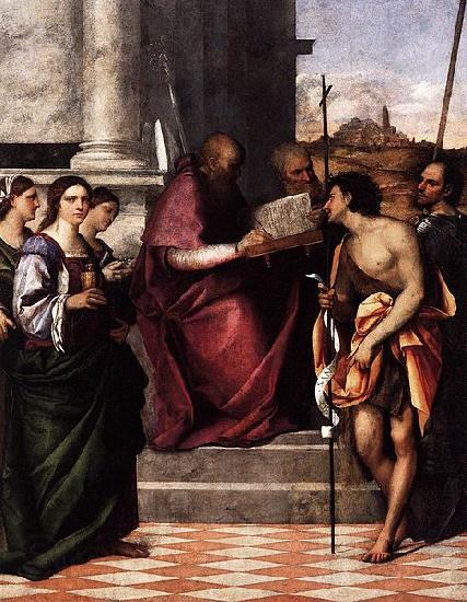 Sebastiano del Piombo San Giovanni Crisostomo Altarpiece Norge oil painting art